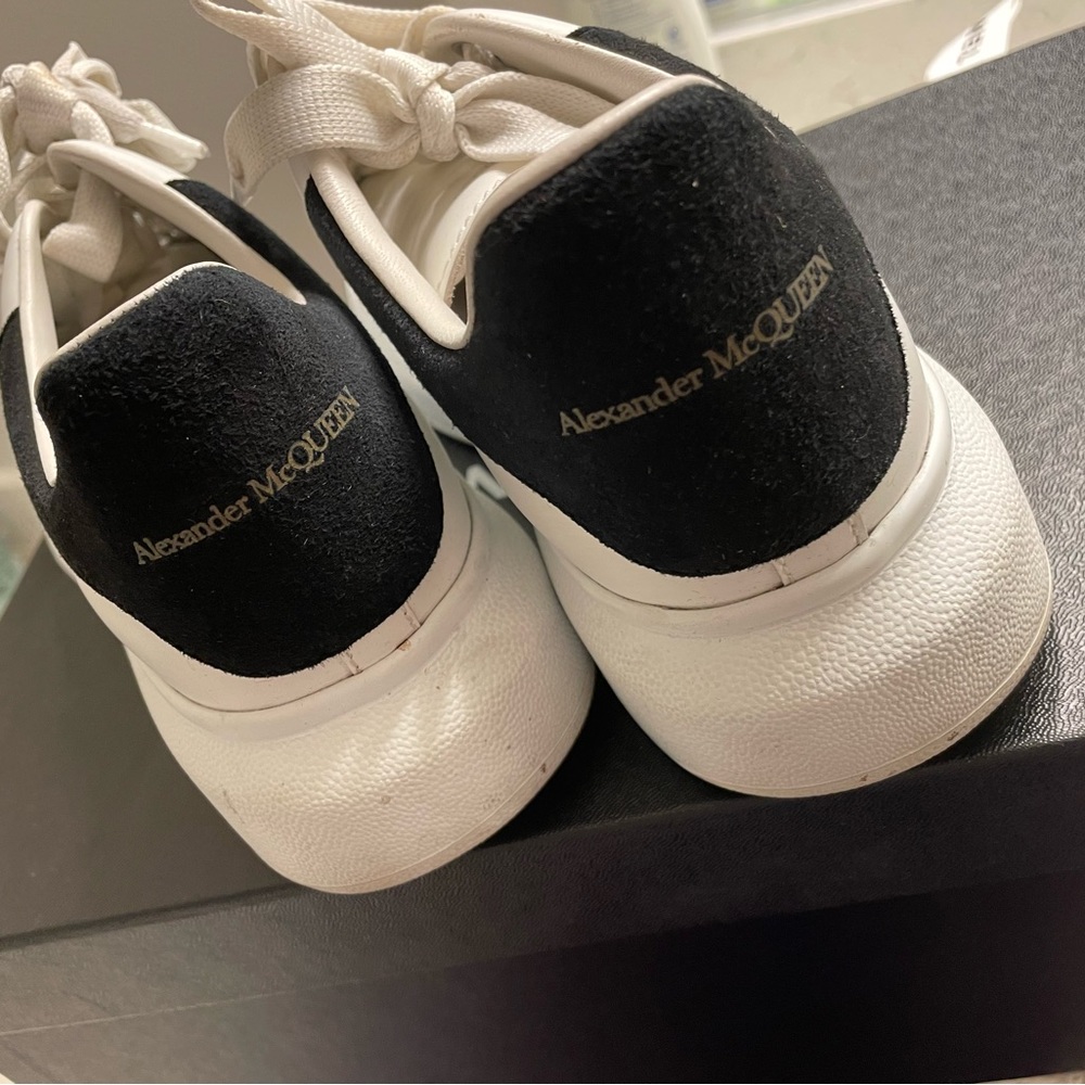 Alexander McQueen classic platform sneakers.